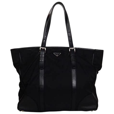 prada tessuto nylon tote|prada tote bag leather.